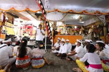 Bupati Giri Prasta Hadiri Karya di Pura Dalem Pengastulan Sawangan Kuta Selatan Pura Dalem Pengastulan