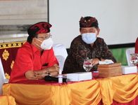 Gubernur Bali Didampingi Bupati Suwirta Minta Masyarakat Dukung Pembangunan Pusat Kebudayaan Bali dengan Tulus Jujur dan Lurus Pusat Kebudayaan Bali
