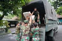 Pendistribusian 250 Wastafel ke Seluruh Kodim di Provinsi Bali Cuci Tangan