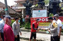 Kapolres Tabanan Cek Posko Tanguh Dewata Skala Mikro Desa Dauh Peken Dauh Peken