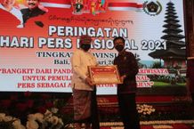 Wagub Bali Harapkan Pers Jadi Garda Terdepan untuk Tangkal Hoaks di Tengah Masyarakat HPN