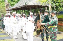 Jelang HUT ke-60, Korem 163/Wira Satya Gelar Upacara Penjamasan Duaja HUT
