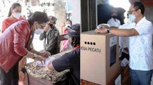 Pilkel Serentak di Badung, Bupati Giri Prasta Nyoblos di TPS 1 Br. Pelaga, Wabup Suiasa di TPS 12 Br. Kauh Pecatu Pilkel di Badung