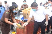 Pemusnahan Barang Bukti Tindak Pidana Umum di Kejaksaan Negeri Jembrana Barang Bukti