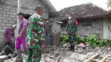 Kodim Klungkung Bantu Bedah Rumah Warga Miskin Bedah Rumah