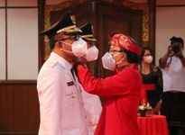 IGN Jaya Negara-Kadek Agus Arya Wibawa Resmi Nakhodai Ibu Kota Lantik