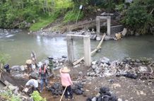 Jembatan JUT Penghubung Subak Sidayu dengan Desa Satra Sudah Capai 90 Persen Jembatan