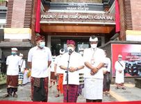 Gubernur Koster Sukses Wujudkan Pembangunan Pasar Seni Sukawati Gianyar Blok A dan Blok B Melalui Dana APBN Kementrian PUPR Pasar Seni Sukawati