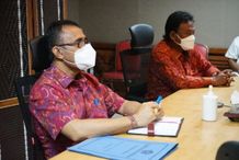 Jaya Negara Bersama Forkopimda Denpasar Ikuti Rakor Penegakan Disiplin Protokol Kesehatan dan Penanganan Covid-19 Rapat