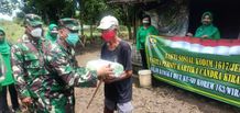 Kodim Jembrana Berbagi Kasih di Masa Pandemi Sembako