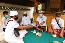 Wabup Kasta Hadiri Upacara Magpag Toya di Pura Dugul Subak Delod Getakan Pura Dugul Subak Delod Getakan