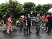 Tekan Penyebaran Covid-19, Kodim 1611/Badung Kembali Lakukan Penyemprotan Disinfektan Secara Masif Ubung
