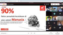 Kolaborasi Astra Motor Bali dengan Dirlantas Polda Bali dan SMP PGRI 2 Denpasar Melalui Webinar Safety Riding #Cari_Aman Safety Riding