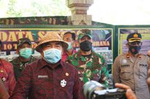 Danrem 163/Wira Satya Bersama Bupati Jembrana Tinjau Lokasi TMMD ke-110 TMMD