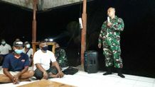 TMMD ke-110 Kodim Jembrana Berikan Penyuluhan Wasbang Bagi Masyarakat di Desa Batuagung TMMD