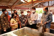 Kembangkan Potensi Kelautan dan Pesisir Nusa Penida, Bupati Suwirta Kunjungi Balai Riset Budidaya Laut dan Penyuluhan Perikanan Gondol Laut