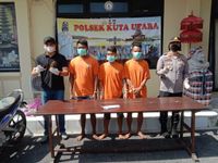 Tiga Pelaku Pengeroyokan Dibekuk Jajaran Polsek Kuta Utara Polsek Kuta Utara