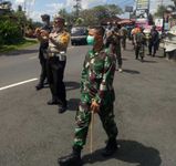 Dandim Tabanan Pantau Langsung Posko Penyekatan dan Pengamanan Idul Fitri 1442 Hijriyah Posko