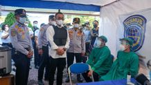 Kendarai Motor Bersama Forkopimda, Walikota Jaya Negara Tinjau Posko Penyekatan Mudik Pantau