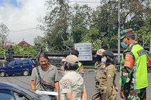 Kodim Bangli Melaksanakan Pendisiplinan Prokes di Masa Libur Idul Fitri Prokes