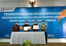 Tingkatkan Kualitas Pelayanan Publik, Walikota Jaya Negara Tandatangani Nota Kesepahaman dengan Ombudsman RI Ombudsman RI