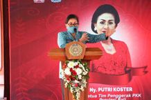 Menyapa dan Berbagi, Putri Koster Ajak Masyarakat Karangasem Kreatif Kembangkan Potensi Daerah Bondres