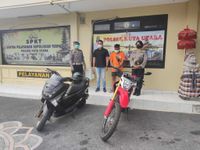 Curi Motor di 6 TKP, Seorang Pria Diringkus Tim Opsnal Polsek Kuta Utara Curi Motor