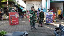 Kodim Jembrana Konsisten Beri Imbauan dan Edukasi Agar Masyarakat Patuh pada Prokes Edukasi