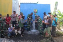 Pangdam Udayana Tinjau Langsung Pemasangan Pompa Hidram di Tabanan Pompa