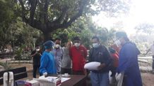 Pemkot Denpasar Gelar Rapid Test Antigen Acak di Lapangan Puputan I Gusti Ngurah Made Agung Rapid Test