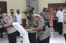 Kapolda Bali Pimpin Upacara Sertijab Kapolres Klungkung Sertijap