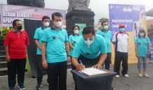 Peringatan HTTS Tahun 2021, Bupati Suwirta Launching Aplikasi Sipekat Sipekat
