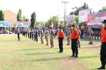 Pemkab Buleleng Bersinergi dengan TNI/POLRI, Gelar Apel Pasukan Gabungan Terkait Pengamanan PPKM Darurat PPKM