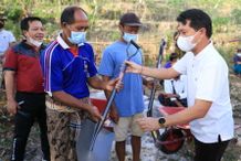 Bupati Suwirta Buka Kegiatan Padat Karya Infrastruktur di Nusa Penida Nusa Penida