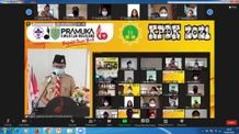 Kwarcab Pramuka Buleleng Gelar Kursus Pengelolaan Dewan Kerja Secara Virtual Pramuka