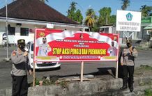 Cegah Pungli dan Premanisme, Polsek Selbar Pasang Spanduk Pungli