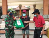 Masuki Tahap ke-5, Kodim Badung Distribusikan 2.150 Paket Sembako di Masyarakat Sembako