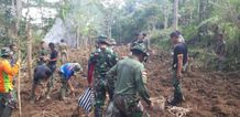 Satgas TMMD Kodim Karangasem Kebut Pembukaan Lahan Pertanian TMMD
