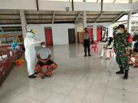 Koramil Denbar Gencarkan Tracing dan Testing, Enam Warga Terbukti Reaktif Langsung di Isoter Isoter