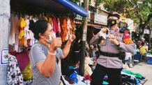Sebelum Dimutasi, Kompol Gatra Minta Warga Kuta Untuk Tetap Disiplin Protokol Kesehatan Mutasi