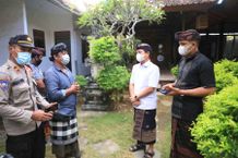 Bupati Suwirta Monitoring Rencana Penyiapan Lokasi Isolasi Terpusat Pasien Civid-19 di Nusa Penida Isoter