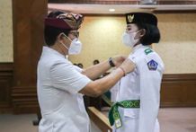 Sekda Adi Arnawa Kukuhkan Paskibraka Kabupaten Badung Tahun 2021 Paskibraka