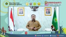 Menteri Agama Ajak Umat Hindu Kuatkan Moderasi Beragama Melalui Perayaan Hari Suci Saraswati Nasional Saraswati