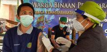 Sebanyak 552 Orang WBP Lapas Kelas II A Bangli Ikuti Vaksinasi Tahap Kedua Vaksin