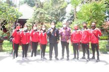 Bupati Sedana Arta Lepas Atlet PON XX 2021 Kontingen Bali dari Kabupaten Bangli PON Papua