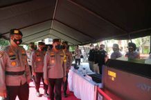 Siapkan Pengamanan COP-4 dan G20 2022, Kabaharkam Polri Pimpin Apel Sarpras Polda Bali Apel