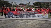 Bupati Giri Prasta Lepas Atlet Badung Untuk Kontingen Bali ke PON XX 2021 Papua Atlet Badung