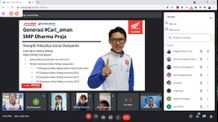 Astra Motor Bali Rangkul Generasi #Cari Aman untuk Siswa SMP Dharma Praja Cari Aman