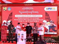 Peletakan Batu Pertama Pembangunan Jalan Baru Shortcut Titik 7 dan 8 Singaraja-Mengwitani Jalan Tol