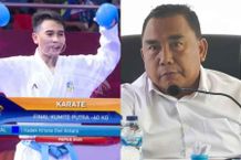 Bupati Tamba Berikan Selamat Kadek Krisna, Raih Emas di PON Papua Karate PON Papua